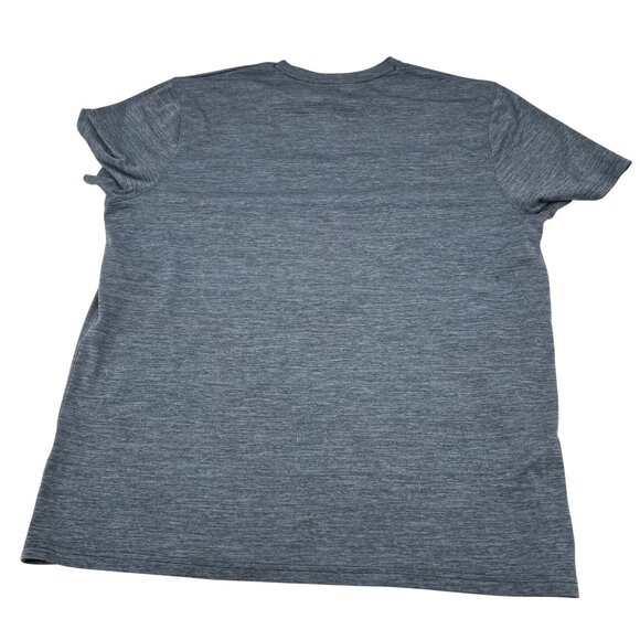 Under Armour Gray Loose Fit HeatGear Mens Athletic T-Shirt 2XL Short Sleeve - Picture 4 of 4